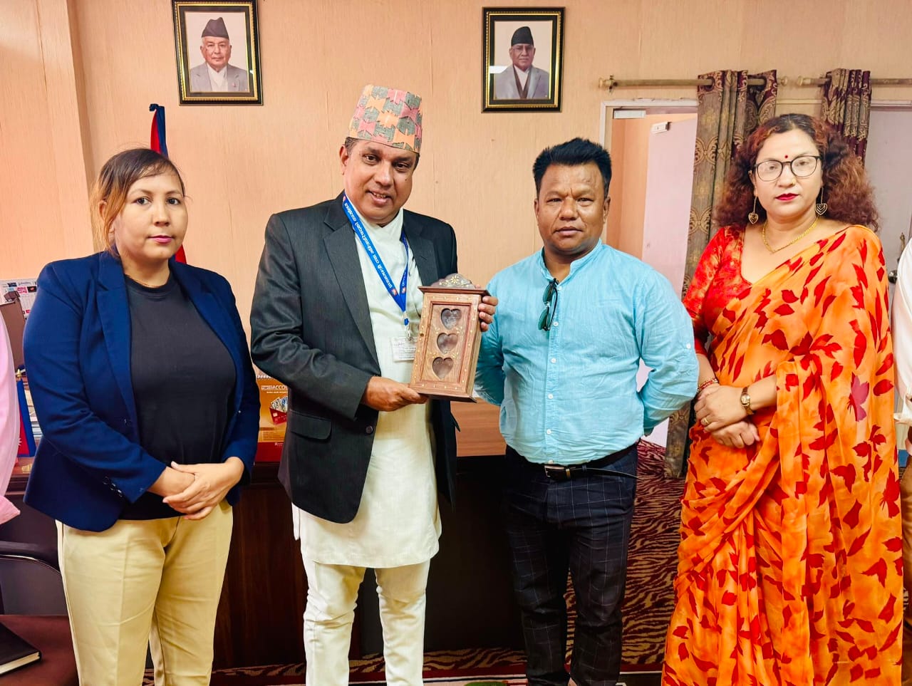 Fruitful Meeting: Secretary Acharya and MRDF Nepal Executives